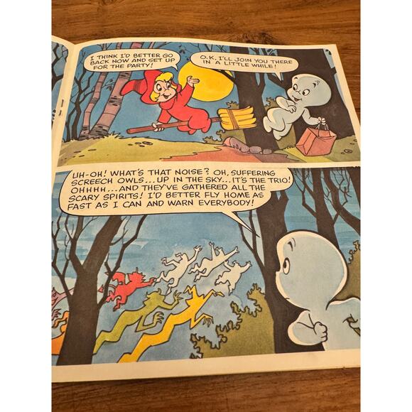 Casper Meets The Demon Of Darkness Peter Pan Books Record Not Included 1976 - Picture 4 of 6
